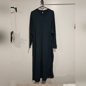 Old Navy Dark Green Ribbed Maxi Dress